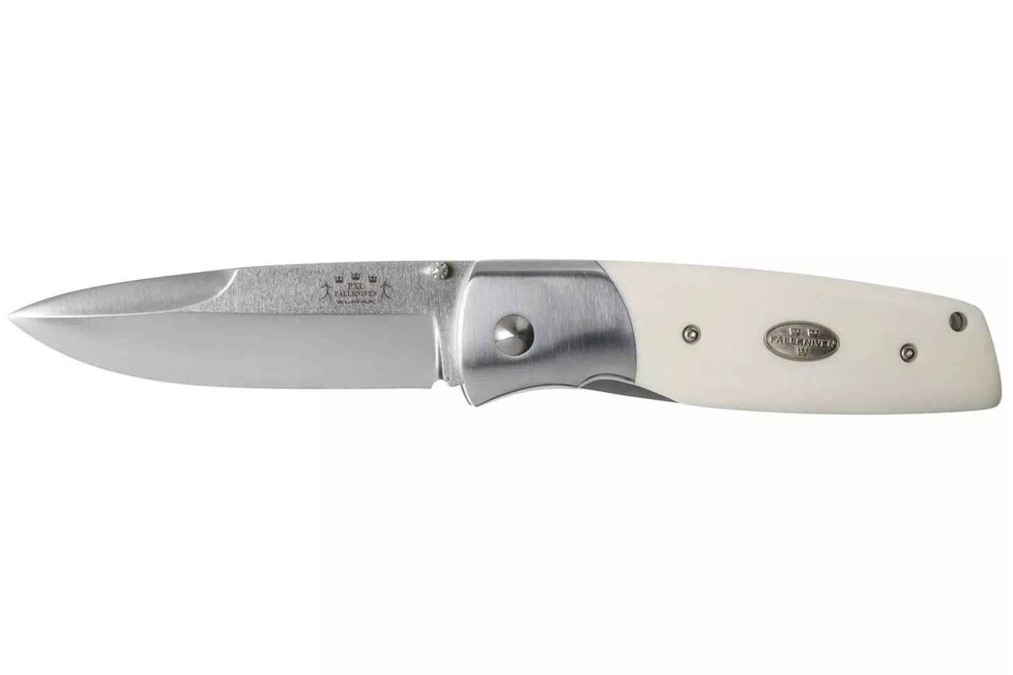 Couteau pliant Fallkniven PXLEY manche Elforyn Super Tusk imitation ivoire 11cm