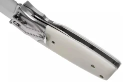 Couteau pliant Fallkniven PXLEY manche Elforyn Super Tusk imitation ivoire 11cm