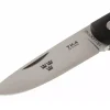 Couteau pliant Fallkniven TK4 Tre Kronor manche grilon noir 9,5cm + étui Cordura
