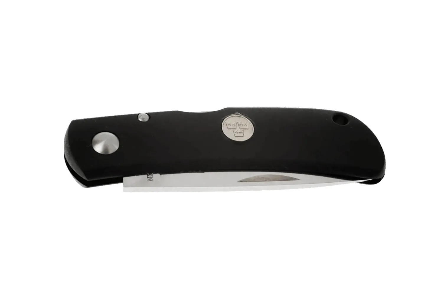 Couteau pliant Fallkniven TK4 Tre Kronor manche grilon noir 9,5cm + étui Cordura