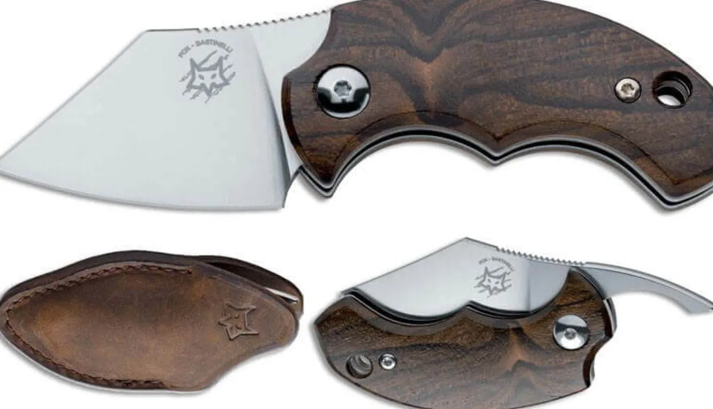 Couteau pliant FOX Bastinelli FX-519ZW BB Drago ziricote 6,5cm + étui