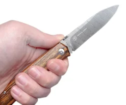 Couteau pliant FOX Terzuola FX-525DB Damas manche bocote 11cm + étui