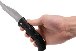 Couteau pliant Gerber Gator GE003660 manche en nylon/fibres de verre noir 12cm motif alligator + Étui
