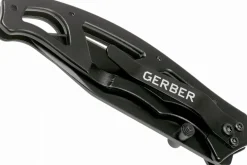 Couteau pliant Gerber Paraframe I Tanto GE003628 manche squelette en acier inox noir 10,5cm