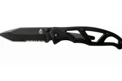 Couteau pliant Gerber Paraframe I Tanto GE003628 manche squelette en acier inox noir 10,5cm