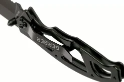 Couteau pliant Gerber Paraframe I Tanto GE003628 manche squelette en acier inox noir 10,5cm