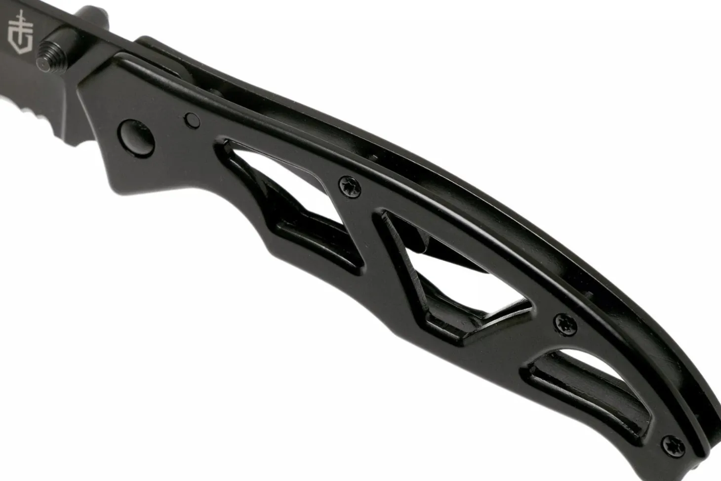 Couteau pliant Gerber Paraframe I Tanto GE003628 manche squelette en acier inox noir 10,5cm