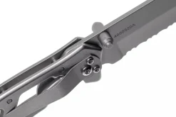 Couteau pliant Gerber Paraframe GE04844 semi-denté manche squelette en acier gris