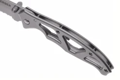 Couteau pliant Gerber Paraframe GE04844 semi-denté manche squelette en acier gris