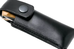 Couteau pliant Helle Bleja H625 manche en bois de bouleau 11,7cm + gaine en cuir