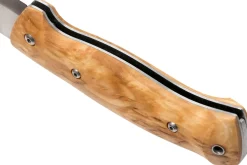 Couteau pliant Helle Bleja H625 manche en bois de bouleau 11,7cm + gaine en cuir
