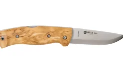 Couteau pliant Helle Bleja H625 manche en bois de bouleau 11,7cm + gaine en cuir