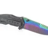 Couteau pliant Herbertz 579512 arc-en-ciel manche acier/G10 12cm