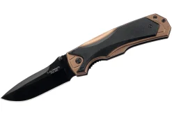 Couteau pliant Herbertz 533512 lame noire et manche ergonomique bi-matière 12cm