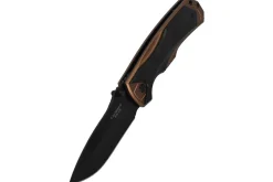 Couteau pliant Herbertz 533512 lame noire et manche ergonomique bi-matière 12cm