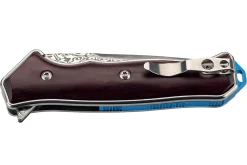 Couteau pliant Herbertz 594212 lame damassée et manche bois de santal 12,3cm