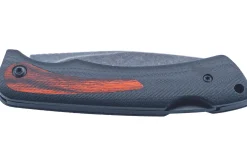 Couteau pliant Herbertz 599010 lame clip point manche en pakkawood/G10 bleu nuit 10cm