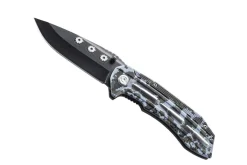 Couteau pliant Herbertz 583412 lame noire manche alu décor camouflage 12cm