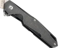 Couteau pliant Herbertz 533312 manche style épuré en titane noir 12,3cm