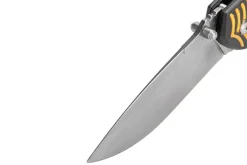 Couteau pliant Herbertz 568512 manche aluminium décor stries dorées 11,5cm