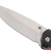 Couteau pliant Herbertz 568411 manche ajouré en alu noir / plaquette inox bronze 11,5cm
