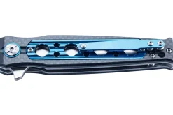 Couteau pliant Herbertz 597312 manche en fibre de carbone et aluminium percé 11,8cm