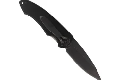 Couteau pliant Herbertz 587712 manche aluminium décoration 3D motif loup 11,5cm