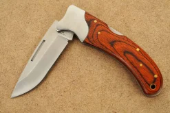 Couteau pliant Herbertz 591312 manche pakkawood orange 11,5cm