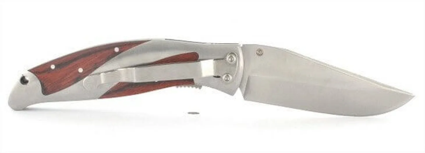 Couteau pliant Herbertz 216211 manche métal/pakka 11cm + coffret bois