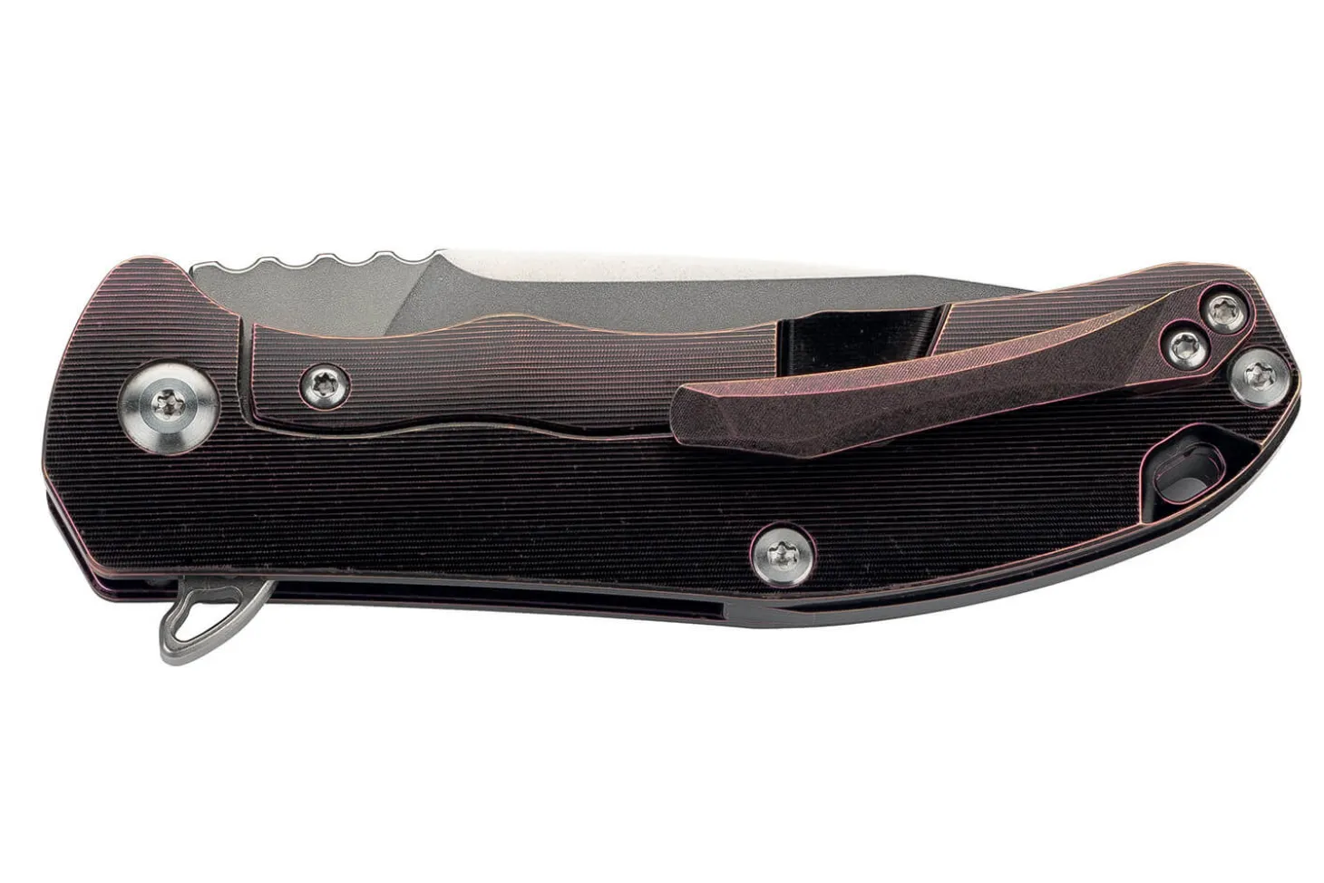 Couteau pliant Herbertz 533010 manche ergonomique en titane grenaillé 10cm