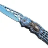 Couteau pliant Herbertz n°586412 manche araignée inox bleu 12cm