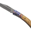 Couteau pliant Herbertz 595511 revêtement titane manche zebrawood à motif 11cm
