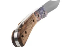 Couteau pliant Herbertz 595511 revêtement titane manche zebrawood à motif 11cm