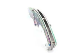 Couteau pliant Herbertz 233511 revêtement titane arc-en-ciel manche 12cm