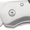 Couteau pliant Herbertz 256410 semi-denté manche inox/pakka 10cm