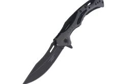 Couteau pliant Herbertz 592912 squelette blackwashed manche inox / alu 12cm
