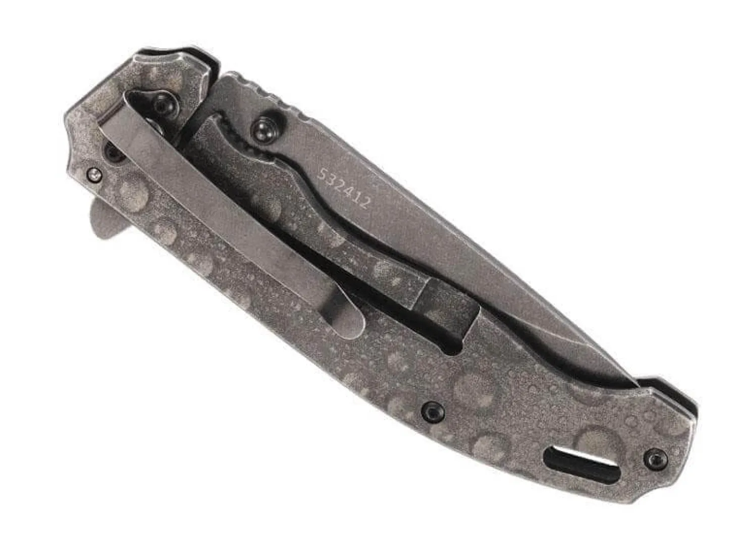 Couteau pliant Herbertz Top Collection 532412 manche 12cm gouttes stonewashed + coffret