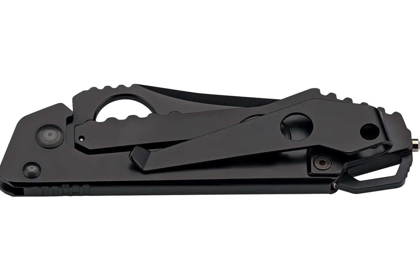 Couteau pliant Herbertz 587510 tout inox revêtement noir manche 10cm