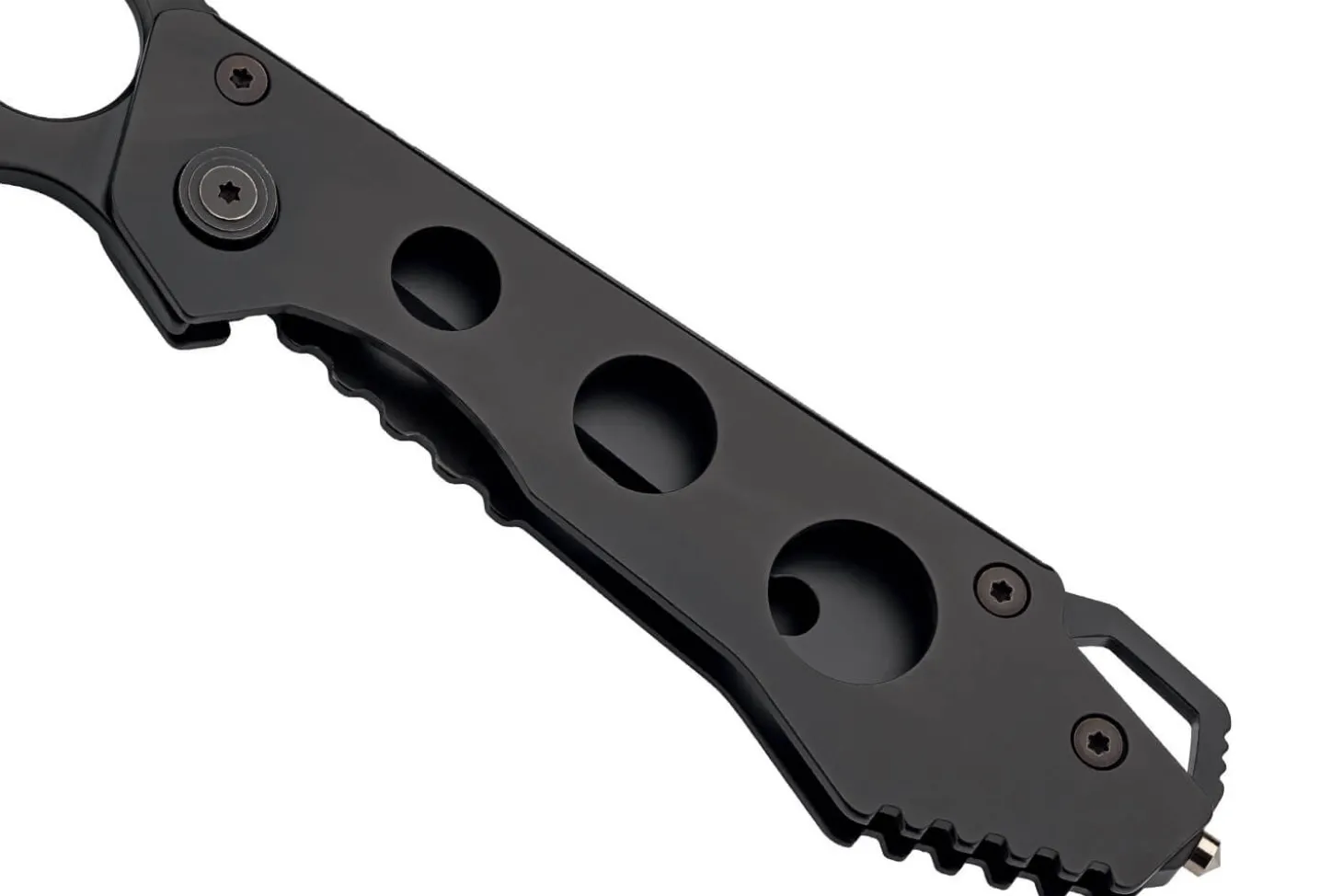 Couteau pliant Herbertz 587510 tout inox revêtement noir manche 10cm