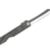 Couteau pliant Higonokami 2673 acier carbone manche gravé 10cm noir