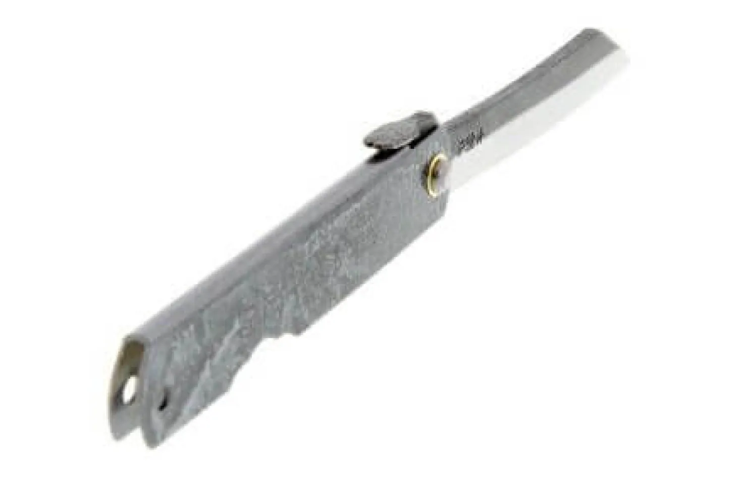 Couteau pliant Higonokami 2673 acier carbone manche gravé 10cm noir
