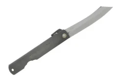 Couteau pliant Higonokami 669 acier carbone manche noir gravé 9.5cm en acier