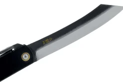 Couteau pliant Higonokami luxe 17.N acier carbone manche laiton noir 12cm