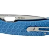Couteau pliant Honey Badger Flipper Large 01HO040 manche nylon / fibres de verre bleu 11,7cm