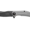 Couteau pliant Kershaw Believer KS.2070 manche en acier inox gris 10,7cm + clip de poche réversible