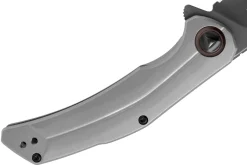 Couteau pliant Kershaw Believer KS.2070 manche en acier inox gris 10,7cm + clip de poche réversible