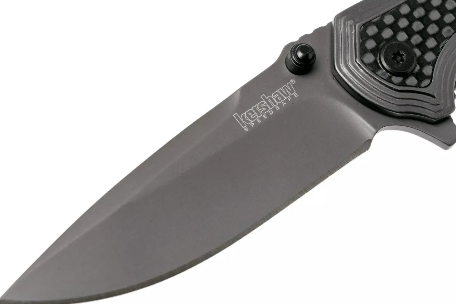 Couteau pliant Kershaw Fringe KS.8310 manche en acier/fibres de carbone 10,5cm
