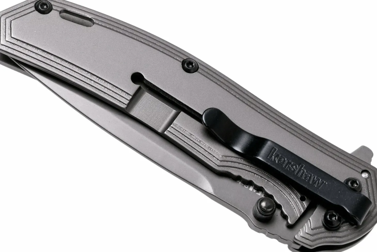 Couteau pliant Kershaw Fringe KS.8310 manche en acier/fibres de carbone 10,5cm