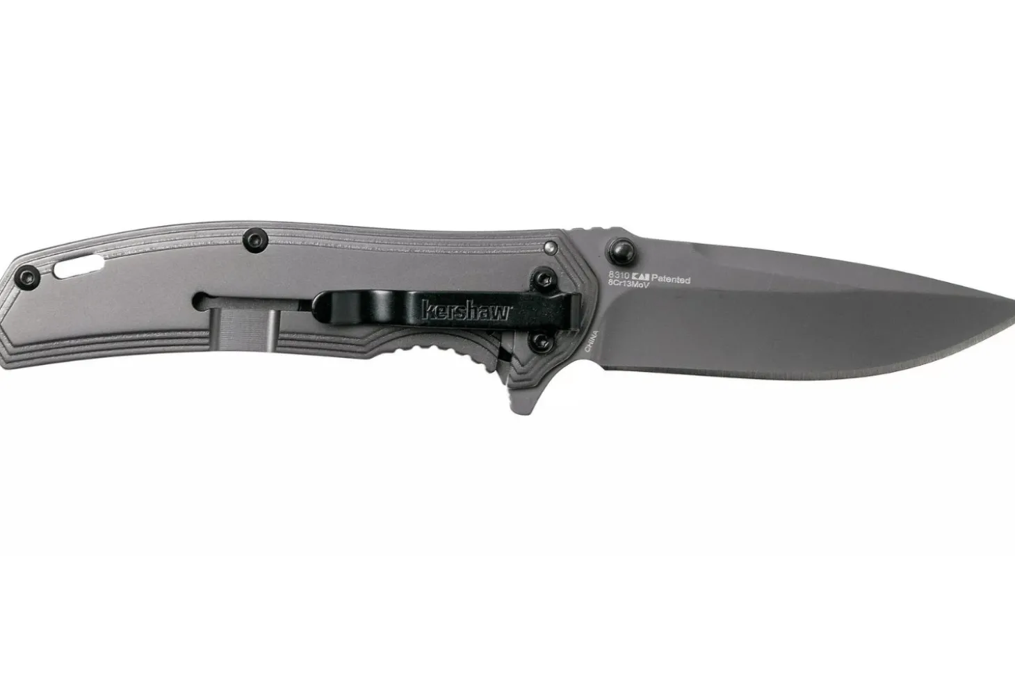 Couteau pliant Kershaw Fringe KS.8310 manche en acier/fibres de carbone 10,5cm