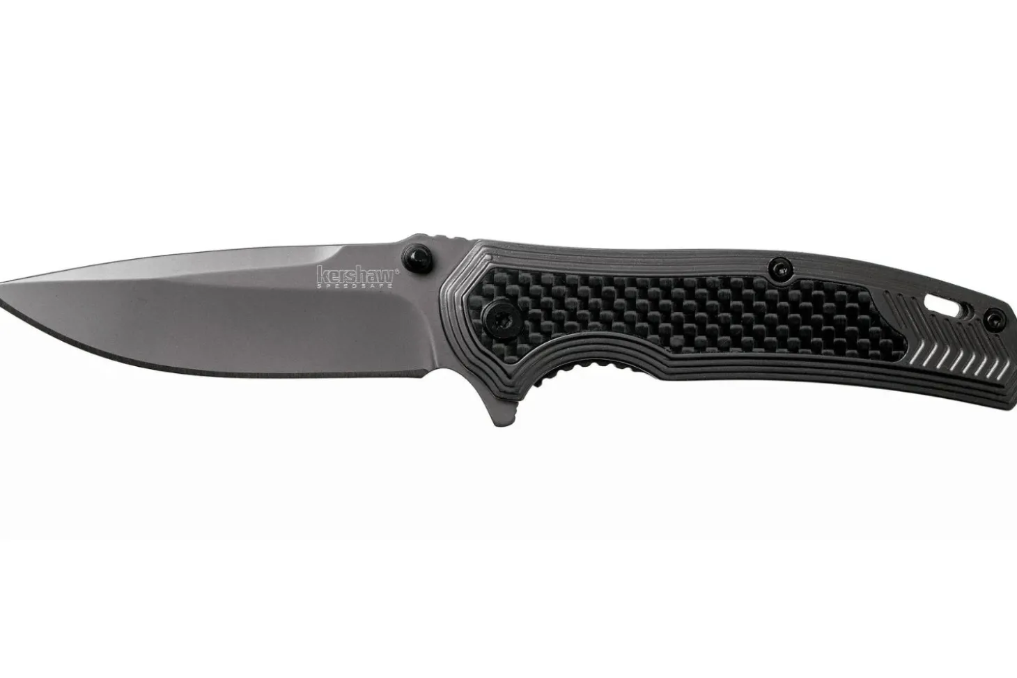 Couteau pliant Kershaw Fringe KS.8310 manche en acier/fibres de carbone 10,5cm